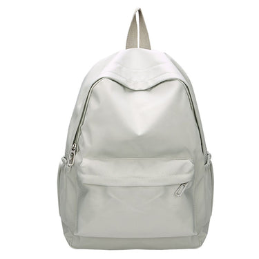 Mochila negra mujer escolar blanco
